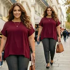 Blusa Plus Size Feminina Soltinha Leve Conforto Moda Casual Elegante Social Viscolycra Fresquinha
