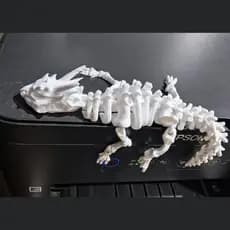 Dragão Articulado 23CM Impressão 3D flexível Decoração Colecionável Gabinete Gamer Aquário