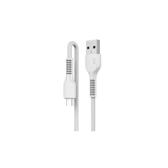 Cabo Micro Usb Miccell Pvc 1M Branco VQ-D88