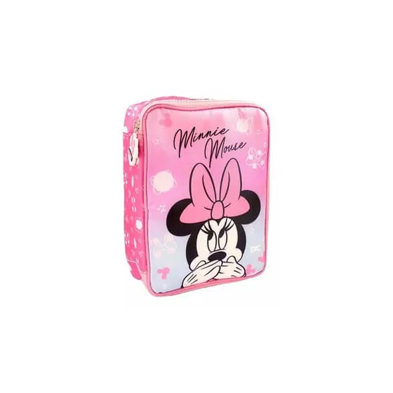 Estojo Box Minnie Escolar Com Divisória - Dac