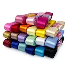 10 metros Fita de Cetim Lisa Nº5 Largura 22mm Cinderela Diversas Cores Laço Artesanato