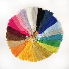 Tassel Franja Pingente Fio Seda 7cm 10 unidades
