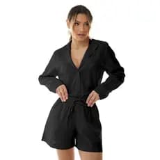 Conjunto Feminino linho soltinho  Elegante Festa Conjunto de verão  - 45