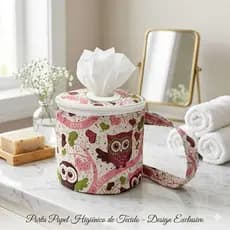 Porta Papel Higiênico de Tecido Várias Estampas