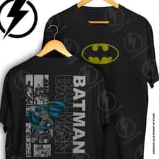 Camiseta Batman Cavaleiro Das Trevas Frente E Verso Blusa Camisa 100% Algodão