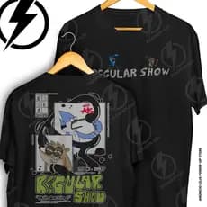 Camiseta Apenas Um Show Regular Show Mordecai E Rigby Frente E Verso Blusa Camisa 100% Algodão