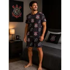 PIJAMA DO CORINTHIANS ADULTO