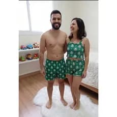PIJAMA KIT MOZÃO DO PALMEIRAS TECIDO SUEDE, NOITE PERFEITA COM O VERDÃO