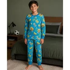 PIJAMA LONGO INVERNO INFANTIL BOB ESPONJA