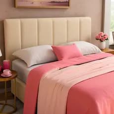 Kit De Cabeceiras de Cama Box Casal Estofada 45x20 Modulada - Luxo Cama Casal Solteiro Queen e King