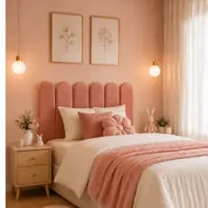 Kit Cabeceira Nuvem Estofadas 45x20 MDF Premium Autocolante Cama - Solteiro - Casal - Queen - King