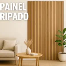 Kit Ripado Em MDF Premiun 45 x 11 Autocolante Fácil Aplicação - Envio Full