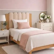 Kit Cabeceira Nuvem 45x20 + Ripado 45x11 – Design Sofisticado para Quarto