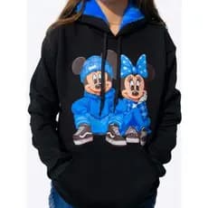 Moletom feminino Canguru Capuz Pelúcia Rosa Blusa De Frio Luxo