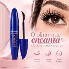 Máscara Para Cílios Safira EFETO BONECA- Longa Duração Secagem Rápida