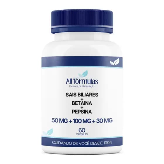 Sais Biliares + Enzimas Digestivas - 60 Cápsulas