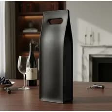 Porta vinho em couro sintético embalagem luxo presente