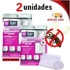 KIT 2 TELA   ANTI MOSQUITO/ INSETO PARA JANELA  1,3x1,5m ou 1,5x1,8m