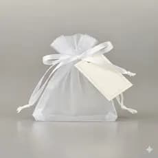50 Sacos Saquinho de organza 7x9 cm Branco casamento lembrancinha joias bodas decoração festa