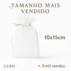 Kit 100 saquinhos de organza PREMIUM 10x15 envio imediato tule fita cetim lembranças  joia decoração