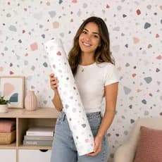 Papel de Parede Lavável Vinil Autocolante Granilite para Sala