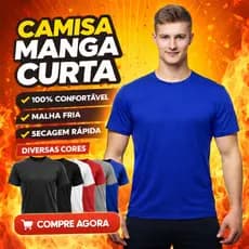 Camisa Masculina Manga Curta – Malha Fria | Conforto e Estilo no Dia a Dia!