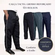 CALÇA TACTEL GROSSO REFORÇADO 3 BOLSOS – CONFORTO E PRATICIDADE PARA SEU DIA A DIA
