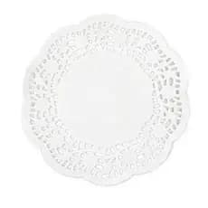 Toalha Papel Rendado - 100 Unidades (Branco) - Enfeites - Decoração - Toalhas de Mesa - Festas MT