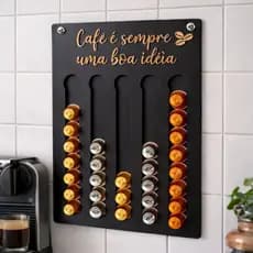 Suporte Organizador 40 Cápsulas Café Nespresso C/ Frase