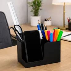 Organizador Mesa Escritório Porta Canetas Lápis Celular Mdf