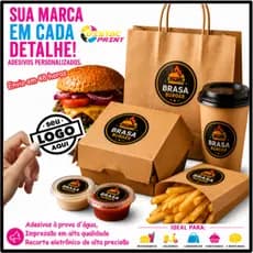 Etiquetas Adesivas  Personalizado Com Sua Logo | Adesivo Personalizado Logo