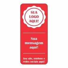 Etiquetas Lacre Adesivas Retangular Personalizada