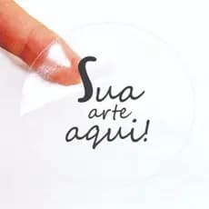 Etiquetas Adesivas Personalizadas Vinil Transparente | Adesivo Personalizado
