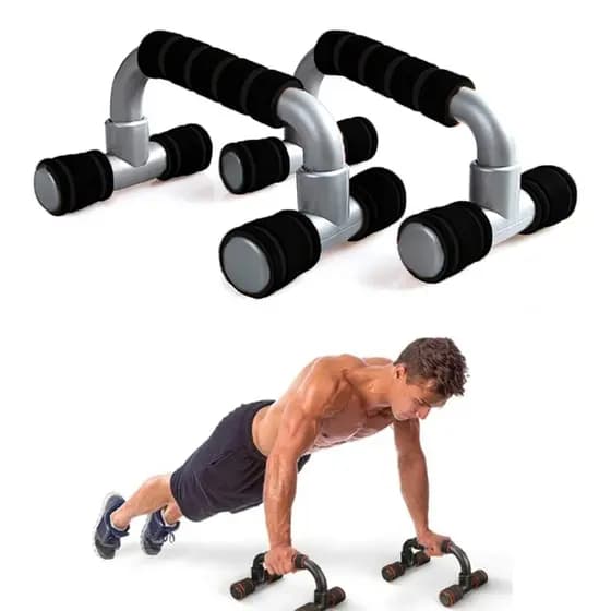 Par de Barra Paralelas Para Flexão De Chão Apoio Portátil Treino De Peito Braço Suporte Academia