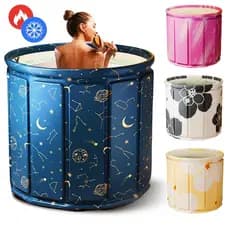 Banheira de Gelo Dobrável SPA Adulto 63cm Ofurô Profissional Reforçado 250L