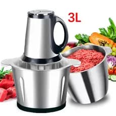 Processador de Alimentos Legumes 1200W Carne Moedor Elétrico 3 Litros 110V e 220V