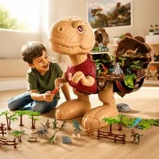 MSP Kids Dinossauro 2 em 1 Infantil Parque de com Aventuras Acessórios