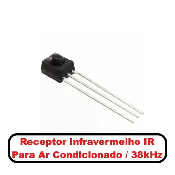 Receptor Infravermelho IR  / 38kHz - Para placa Receptora de Ar Condicionado