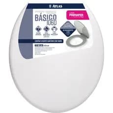 ASSENTO SANITARIO PLASTICO OVAL BRANCO ATLAS