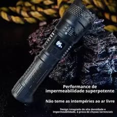 Lanterna Super Potente Tática para Sitio, Fazenda, Acampamento e Caminhada