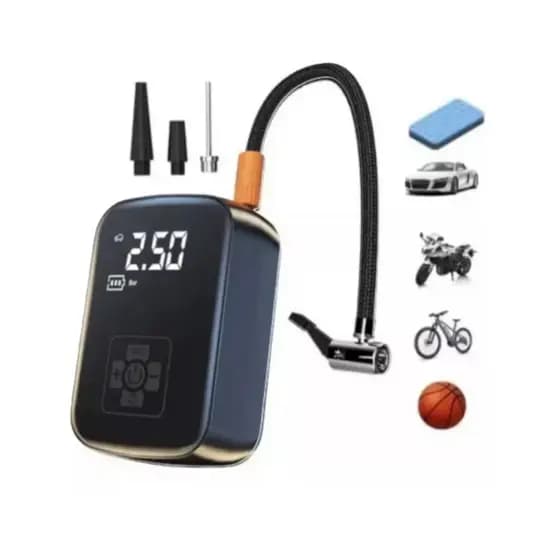 Mini Bomba De Ar Elétrica Portátil Pneu Inflator Compressor Carro Motocicleta Bicicleta Bola Digital