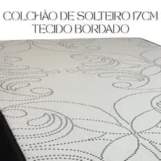 Colchão Solteiro 88×188×17 Espuma D28 Conforto Macio Desing Moderno Sono Confortável Bom Preço.