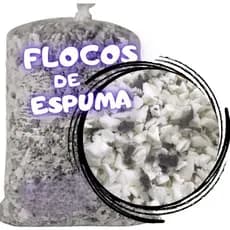 Flocos de Espumas 05kg ou 10kg Ideal para Enchimentos Almofadas Puff Artesanatos Travesseiros Fantoches Almofadas Sofás