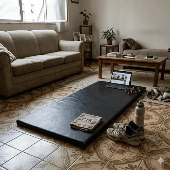 Colchonete Academia 95x50x03cm Para Treino Academia, Pilates, Ioga, Alongamentos, Durável, Resistente e Fácil de Limpar