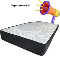 Colchão Solteiro D33 88x188x17cm Alta Densidade Espuma Confortável Cinza Melhor Custo Ortopédico.