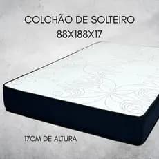 Colchão de Solteiro Espuma Certificada Qualidade Premium D-28 Envio Imediato Compra 100% Segura