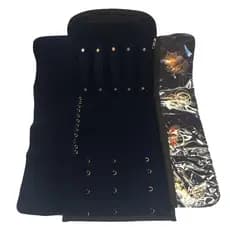 Mostruário Jóias pano semijoias bijuterias estojo Extra grande veludo com zíper a pronto envio