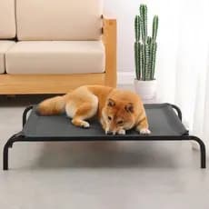 Cama Pet Suspensa Elevada Portátil Refresca Respirável E Confortável Para Cães e Gatos