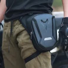 Bolsa Lateral Para Perna De Motocicleta-EVA Hard Shell Outdoor Casual Cintura Pack Telefones Celulares E Itens Essenciai