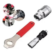Kit de Chave Extrator Sacar Pedivela Tipo Shimano Bicicleta Cabo Sacado